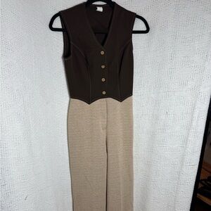 Elegant Brown Polyester Top